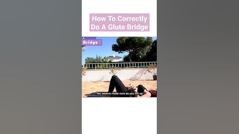 Glute Bridge - How To Do It CORRECTLY #shorts