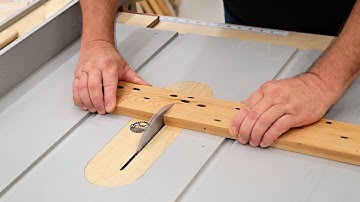 Table Saw Basics - How To Crosscut