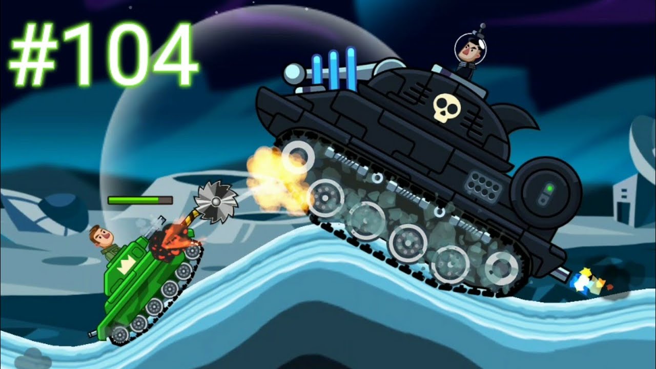 Hills of Steel 2 Gameplay 104, Fully Upgraded and Unlocked all Tanks (Unlimited Coins & Gems