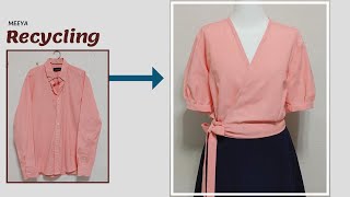 Merubah Kemeja Lama Jadi Baju Baru | Modifikasi Baju Lama Jadi Baru | Trift Flip