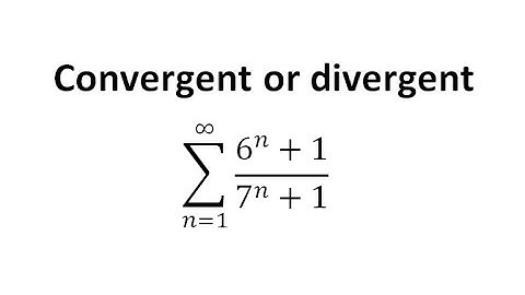 series (6^n+1)/(7^n+1),convergent or divergent, limit comparison  test