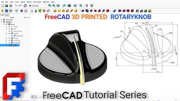 FreeCAD Tutorial: Model a Rotary Indicator Knob | Potentiometer Knob for 3D Printing