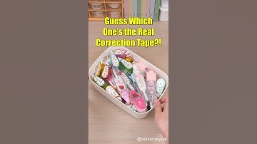 Guess Which One’s the Real Correction Tape?! #shorts