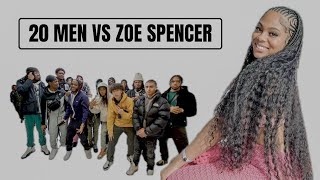 20 MEN VS 1 YOUTUBER: ZOESPENCER
