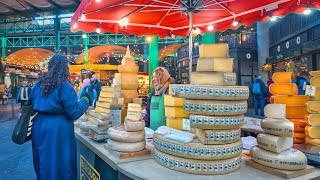 Visiting London’s Borough Market | London Walk incl. City of London to Old Street | 4K HDR