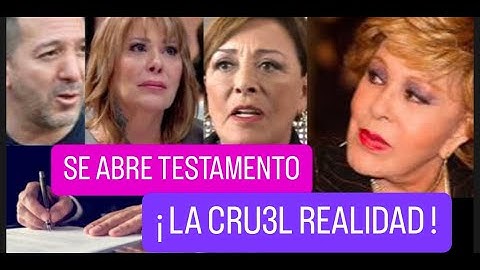 SE ABRE TESTAMENTO DE SILVIA PINAL ... ¡ AQUÍ LA CRUEL REALIDAD! 🧨😱🔥