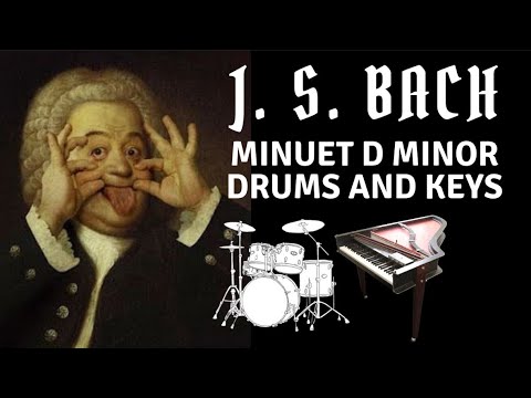 Minuet D minor - JS Bach (Drum Video) by Joo Corde...