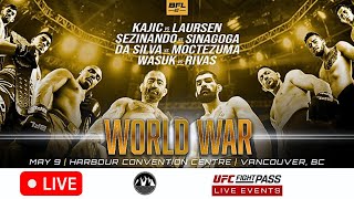 BFL 80: World War | MMA LIVE STREAM | Fight Companion | Battlefield Fight League | Vancouver