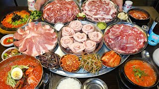테이블 11개에서 월 1200kg씩이나 팔린다는 돼지 특수부위? 고퀄리티 제주도 특수부위로 핫한 고깃집┃Special grilled pork/KoreanStreetFood