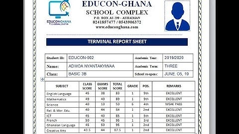 School Exam Report Card software for Teachers