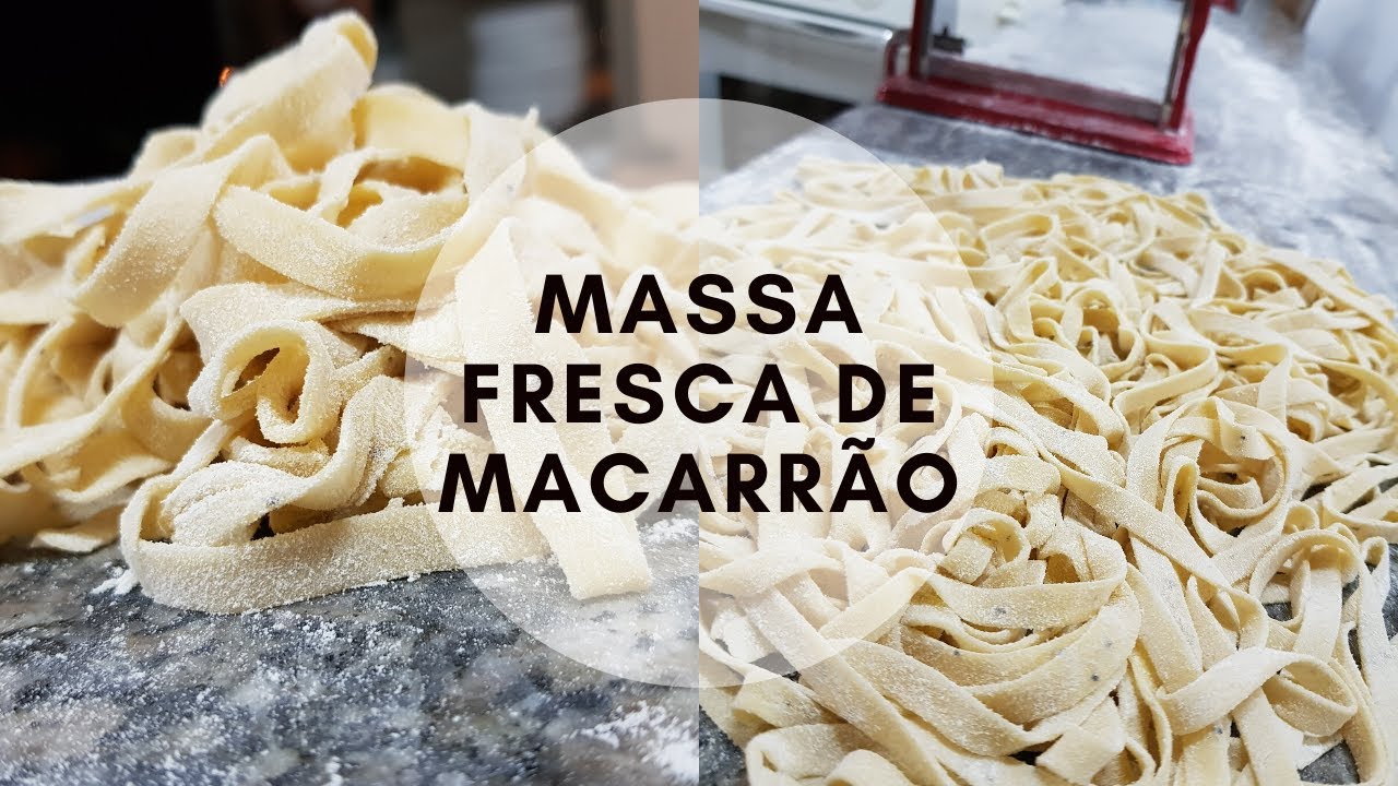 Massa Fresca De Macarr o Como Fazer YouTube