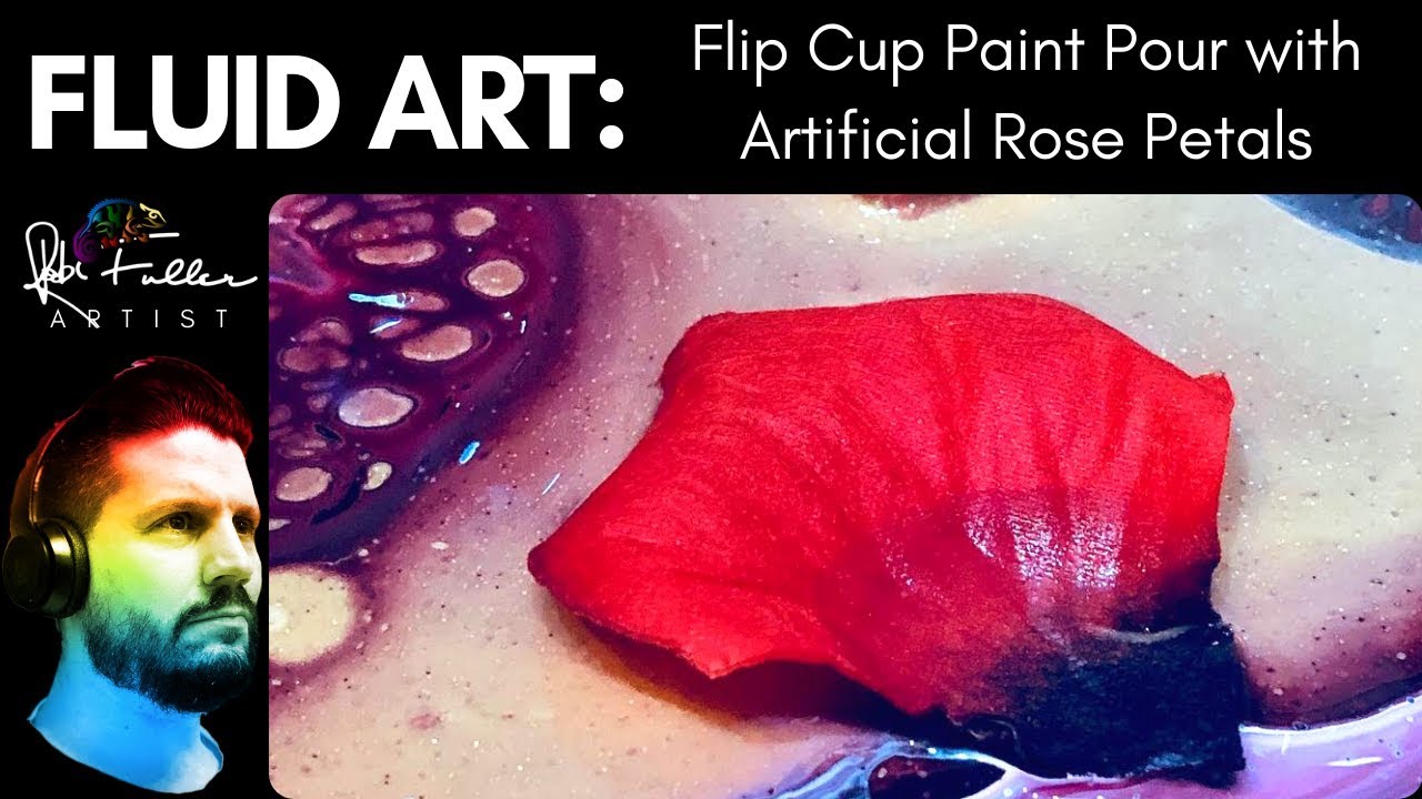 Dirty Pour Flip Cup Fluid Acrylic Paint Pour with Floetrol - YouTube