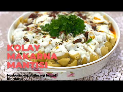 Kolay makarna mantısı 🥟 Çocuklarınız bu lezzete bayılacak 🍝