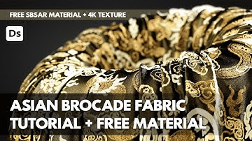 Create Stunning Asian Brocade Fabric in Substance Designer | Free 4K Texture (Teaser)