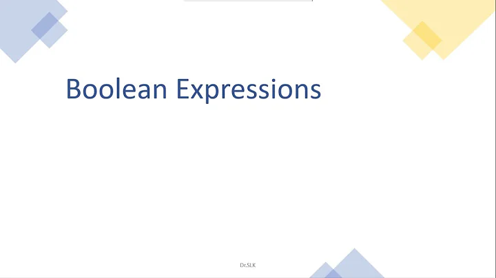 Boolean Expressions