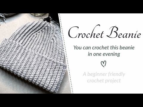 Easy Breezy Super Chunky Beanie - Beginner Crochet Beanie Tutorial - 30  Minute Crochet Hat 