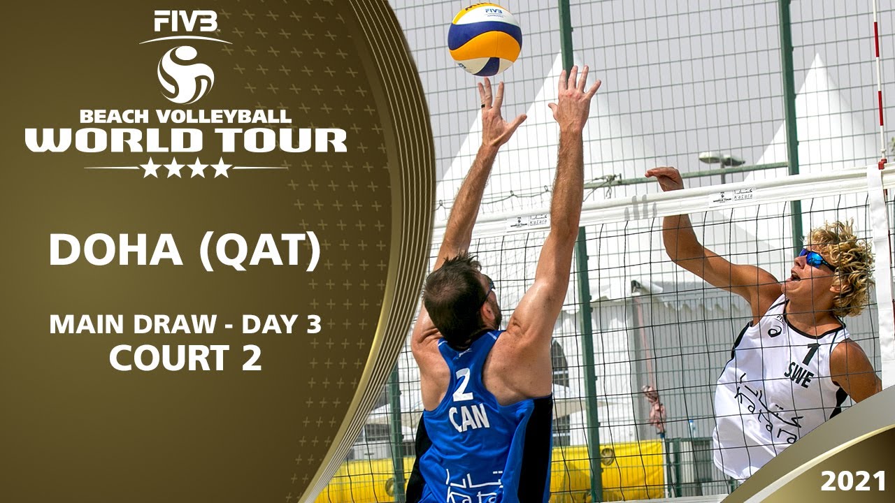 LIVE - Men's & Women's Main Draw - Court 2 | Day 3 | 4* Doha (QAT) - 2021 World Tour