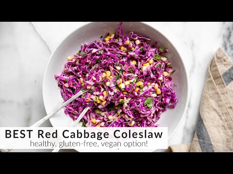 The BEST Red Cabbage Coleslaw Recipe