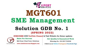 MGT601 GDB No. 1 Solution Spring 2022 l MT601 GDB Solution 2022