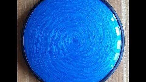 Rheoscopic Fluid Dome Desk Gadget, glass, mica powder, distilled water, magnet & thrust bearing