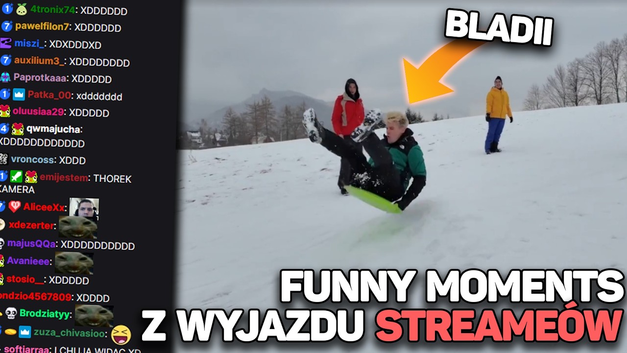 Zimowy wyjazd - FUNNY MOMENTS (Thorek, Diables, Bladii, Zwierzak, MatiSkater, Graf)
