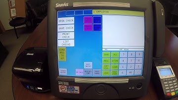 Running your end of shift server reports on the SAM4s SPS-2000 register system