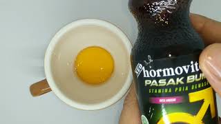 Begini ternyata efek telur bebek campur Hemaviton pasak bumi