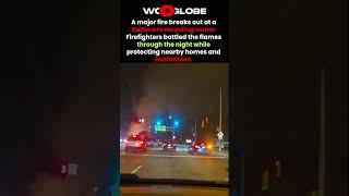 Massive Fire Breaks Out at Baltimore Recycling Facility! 🔥🚒