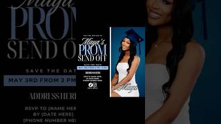 Prom Send Off Flyer | Prom 2025 | Canva Tutorial Update
