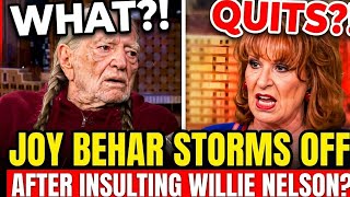 The Insult That Ended It All? Joy Behar's Shocking Exit After Willie Nelson Clash!
