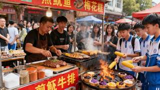 The favorite food street of Shandong locals in China, you absolutely cannot miss the Chinese food!