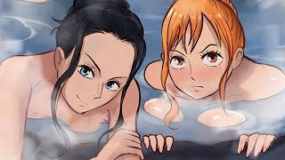 Nami and Nico Enjoying | One Piece Comic Dub