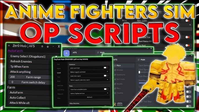 Anime Fighters Simulator Script, Zer0 Hub