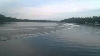 1987 Crestliner Aluminum 24' Cabin Boat  I/O 4