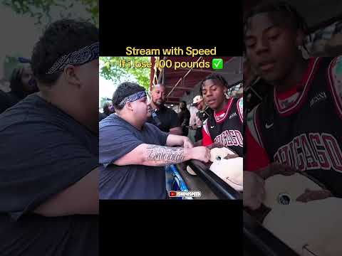 moment @IShowSpeed encourages streamer to lose 300lbs 🏋️ #ishowspeed #ishowspeedclips #weightloss