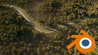 MAKE A REALISTIC FOREST ROAD SCENE IN LESS THAN 10 MINUTES (BLENDER CYCLES EXCLUSIVE)
