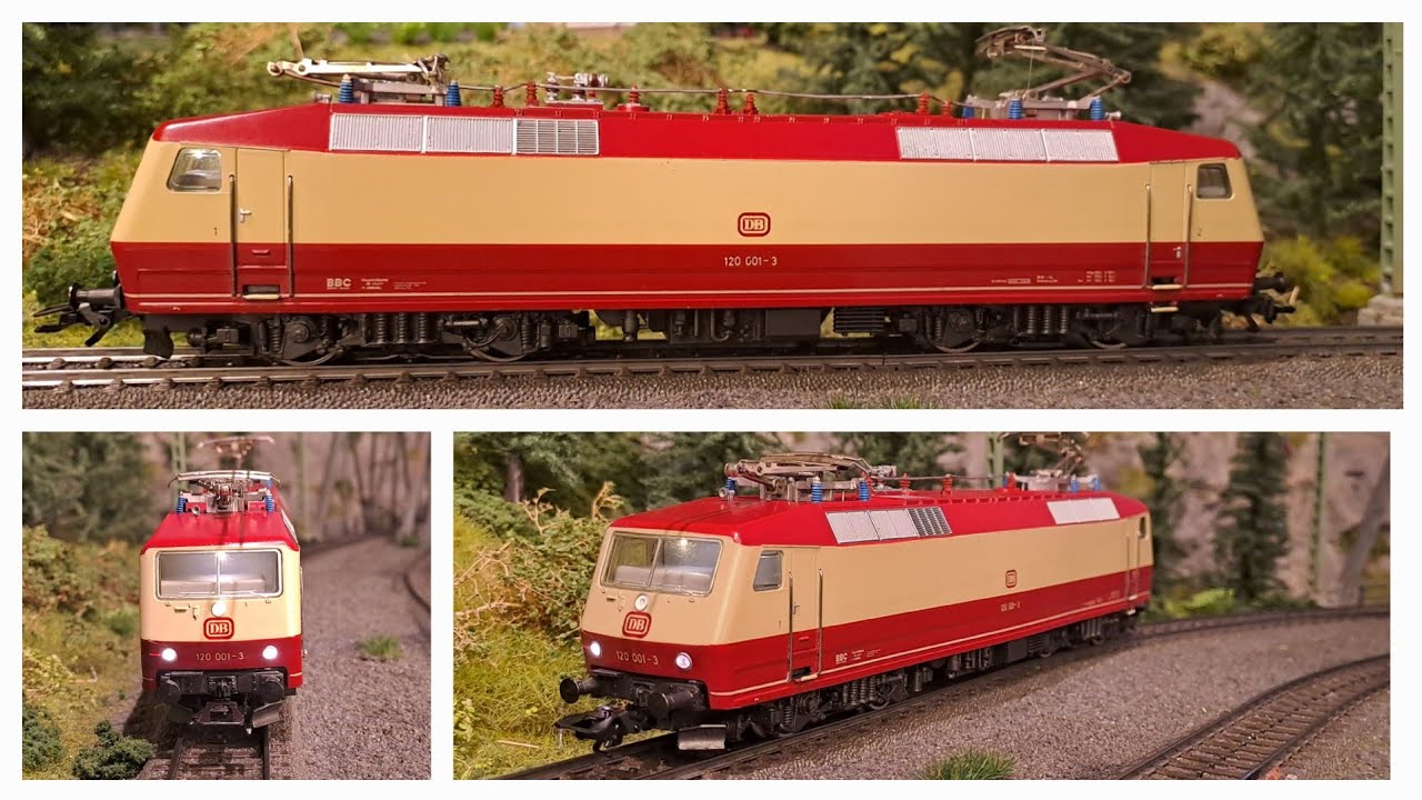 Drehstromlokomotive 120 001-3 der Deutschen Bundesbahn - (Märklin 3153, Umbau mit Sound)