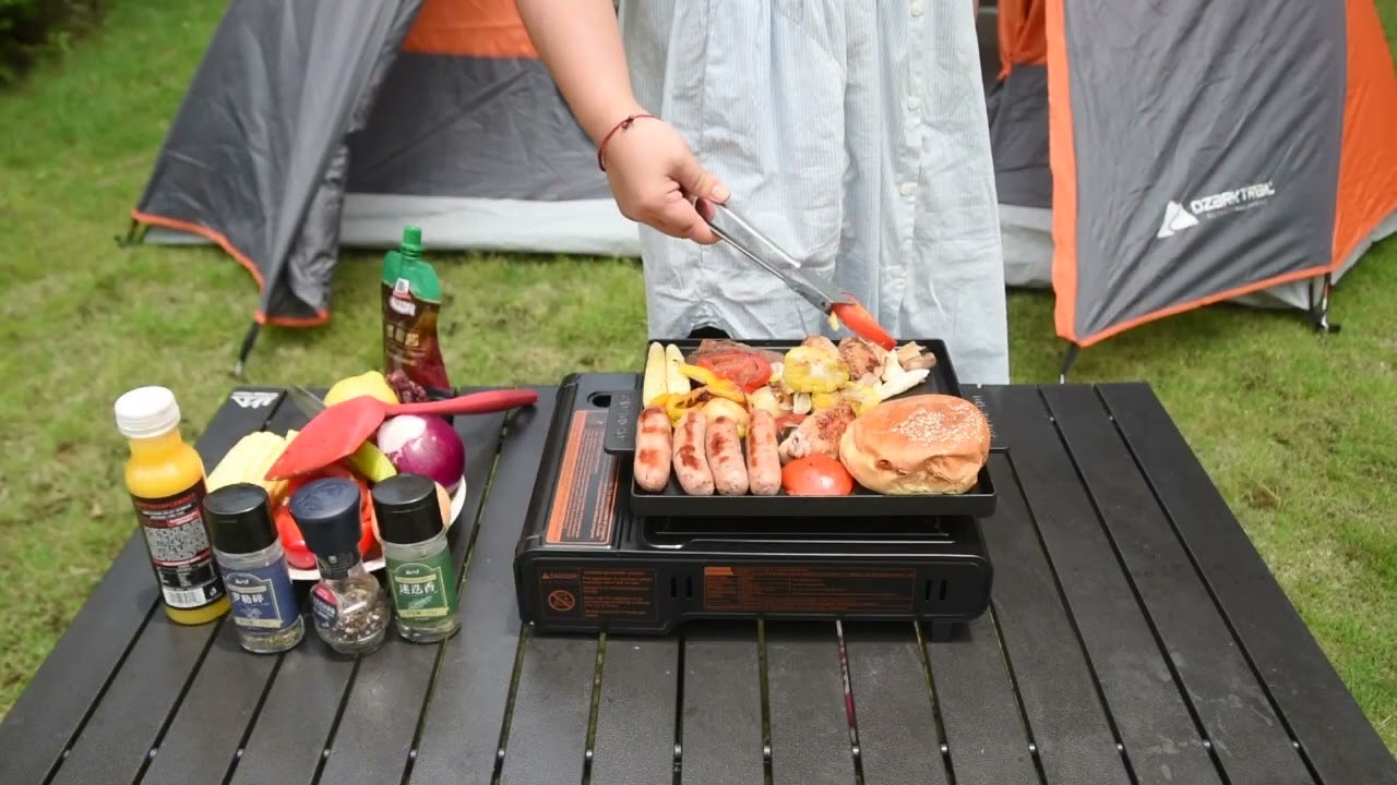 Ozark Trail 2-in-1 Butane Griddle: How to Set Up