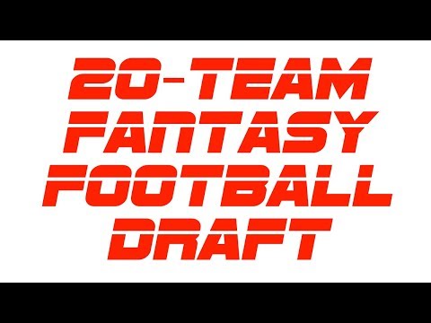 20-Team Fantasy Football Draft on ESPN! - YouTube