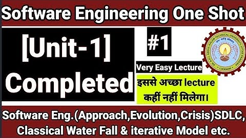 Software Engineering Aktu Unit 1| software engineering Unit 1,Unit 2, Unit 3,Unit 4,Unit 5|Playlist