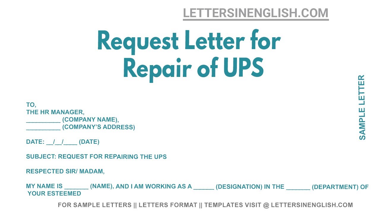 ups letter