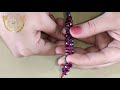 Cómo hacer una pulsera con tejido doble