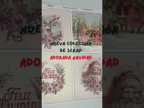 Papeles Scrapbookin Adorada Navidad