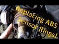 Replacing a rear ABS sensor magnet ring on a Mercedes W211!
