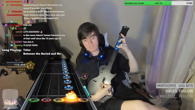 CarnyJared Completes Guitar Hero's Through The Fire And Flames At 275  Percent Speed