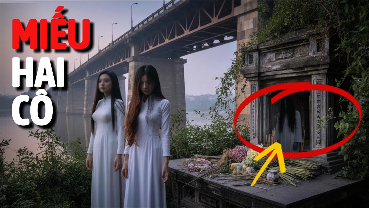 Miếu Hai Cô – Sự Thật Kinh Hoàng Về Hai Linh Hồn Bị Xóa Tên Ở Bãi Bồi cầu Long Biên #loikedemkhuya