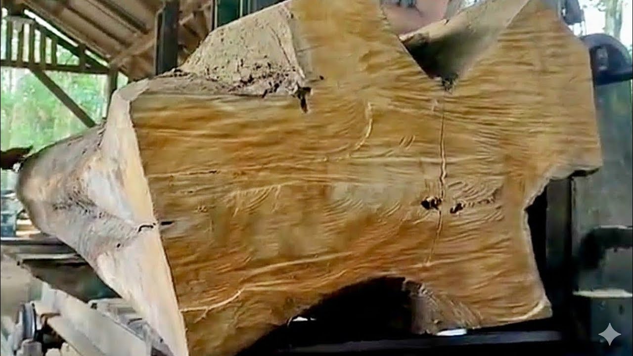 🌲 Unexpected Discovery! Ancient Teak Wood, a Legacy of Our Ancestors, Full of Galih🌲