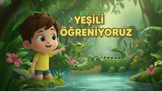 Yeşil Dünyayı Keşfediyoruz Kurbağa, Timsah Ve Papağanlı Çocuk Animasyonu