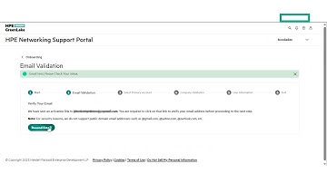HPE Networking Support Portal Onboarding Demo