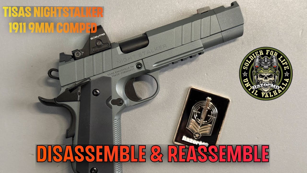 Разборка и сборка пистолета Tisas Nightstalker 1911 9mm Comped